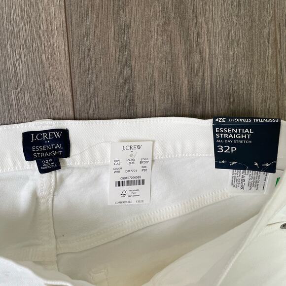 J Crew Essential Straight All Day Stretch Petite Jeans US Women's 32P New - Picture 4 of 7